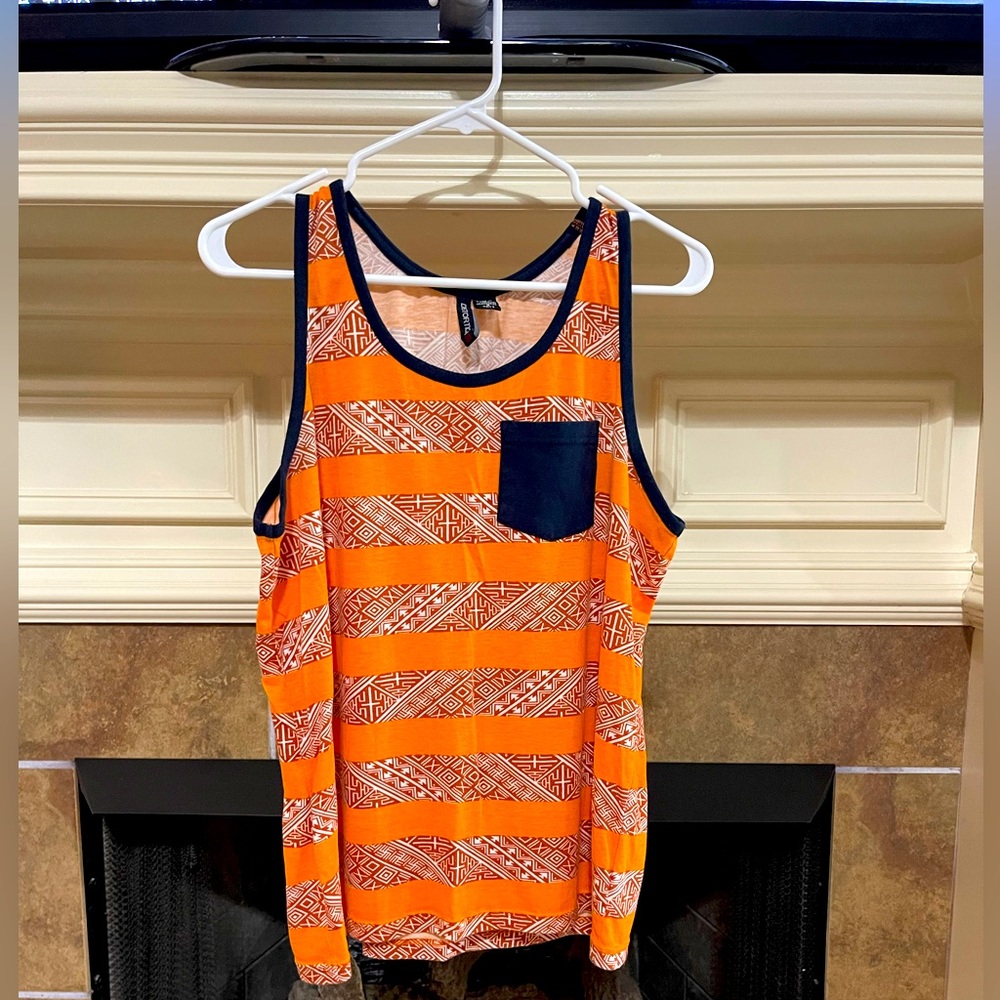 PacSun Distortion Tank Top Aztec Pattern Sz Small